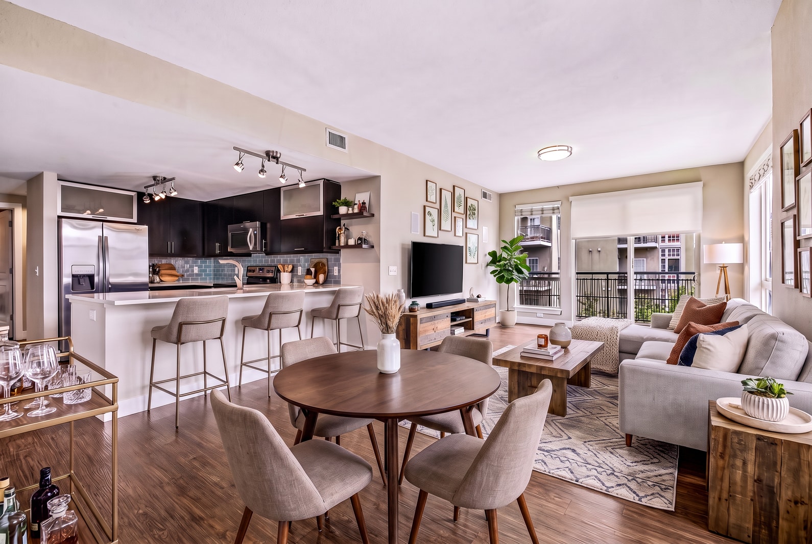Gardens at Cherry Creek apartments open-concept floor plans.